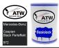 Preview: Mercedes-Benz, Caspian Black Perleffekt, 972: 500ml Lackdose, von ATW Autoteile West.